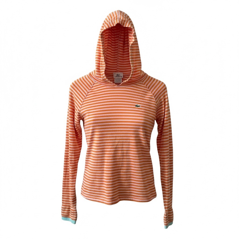 Striped Orange Hoodie Top - Picture 4 of 5